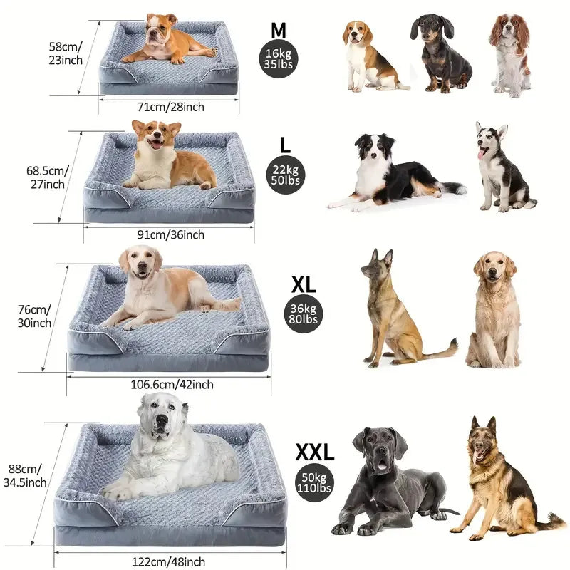 Waterproof Fabric Removable And Washable Pet Bed