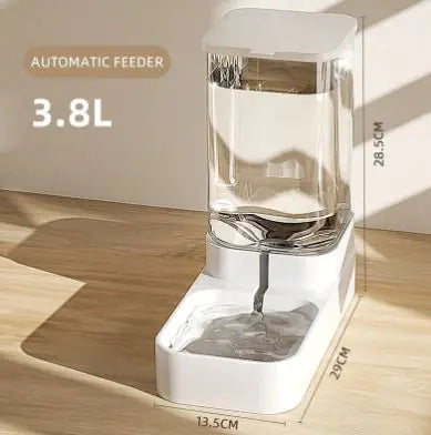 Transparent Pet Food and Water Dispenser